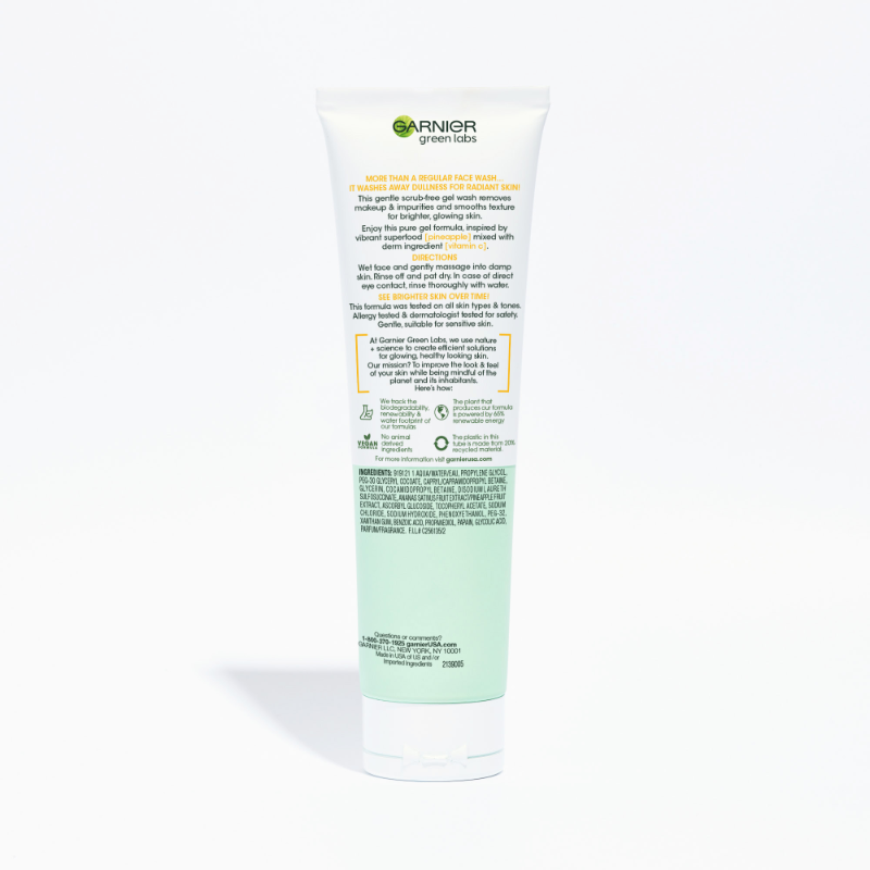 Garnier Green Labs Pinea-C Brightening Gel Cleanser 130ml